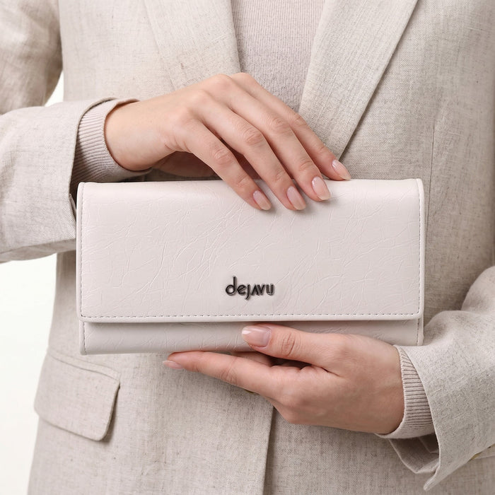 BUX-DJTX-002 Leather Flap Long Wallet