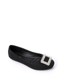 FAN-DJTF-006 Simon Glittery Simple Evening Slip On Flats