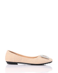 FAN-DJTF-006 Simon Glittery Simple Evening Slip On Flats