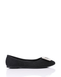 FAN-DJTF-009 Studded Throat Leather Flats