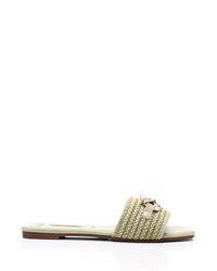 FAN-DJTF-016 Braided Strap Straw Women Slippers