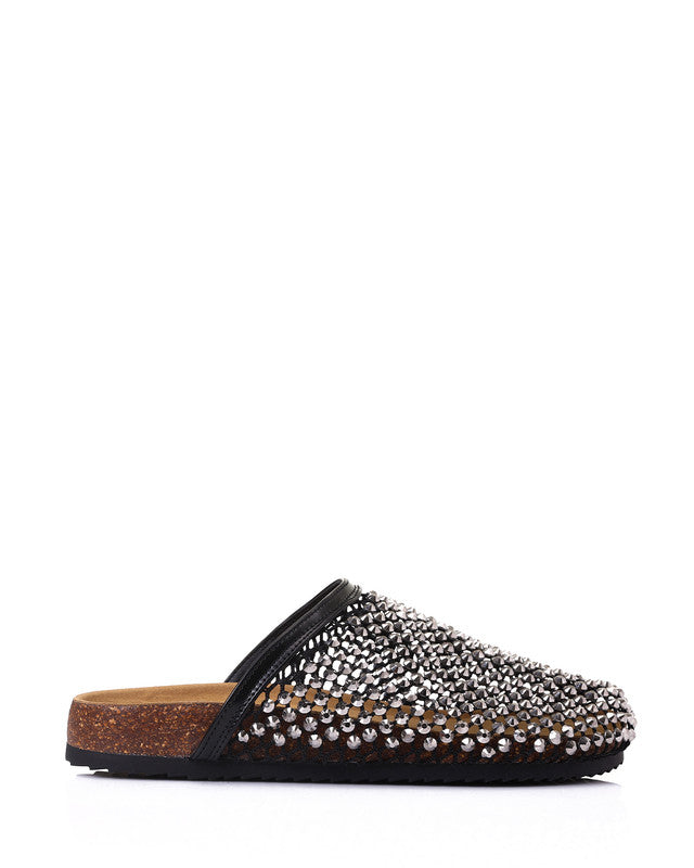 GOR-DJTX-007 Studded Mesh Slip On Clogs