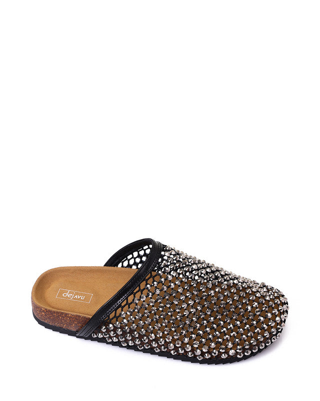GOR-DJTX-007 Studded Mesh Slip On Clogs