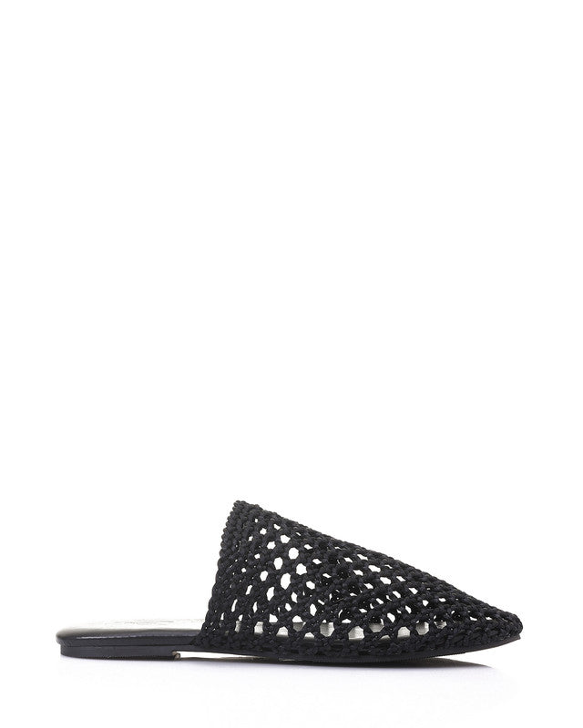 GOR-DJTX-013 Leather Woven Mules