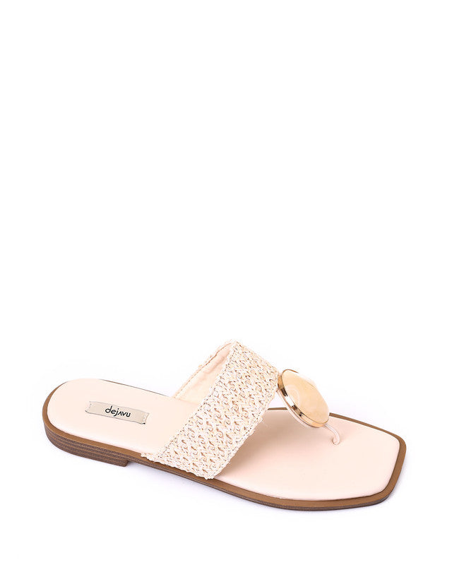 HOT-DJTX-013 Straw Thong Slipper