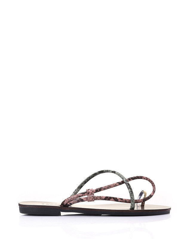 HOT-DJTX-014 Slip-On Strappy Reptile Slipper