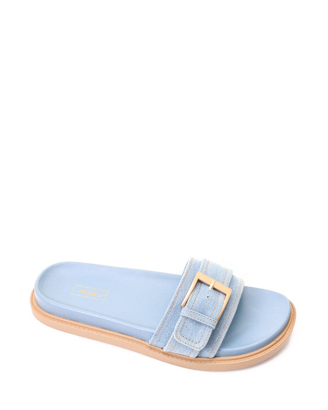 HOT-DJTX-030 Trendy Denim Comfy Slipper