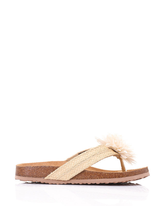 HOT-DJTX-032 Women Slipper With Front Flower