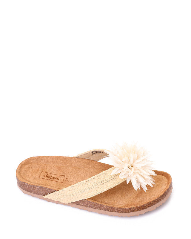 HOT-DJTX-032 Women Slipper With Front Flower