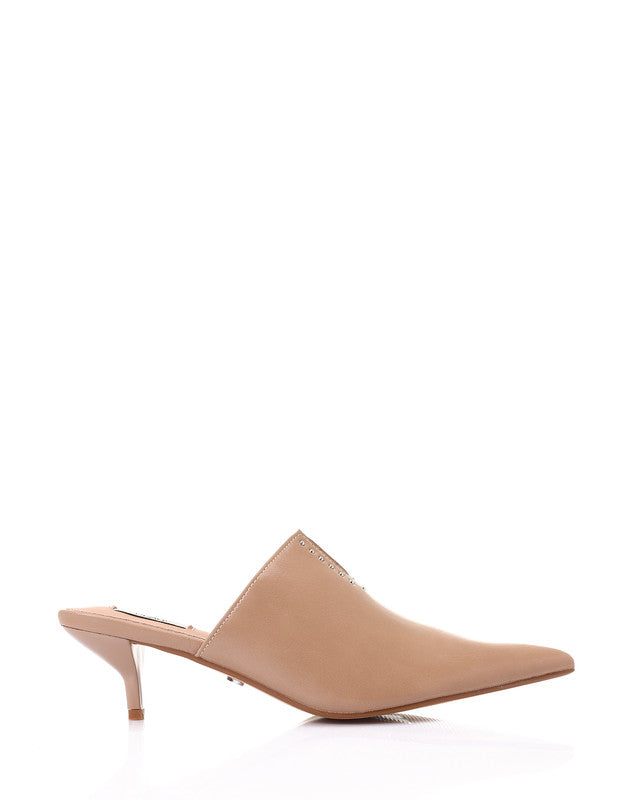 HOT-DJTX-035 Pointed Slip On Leather Pumps