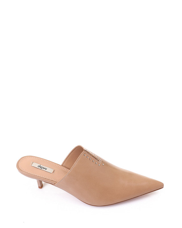 HOT-DJTX-035 Pointed Slip On Leather Pumps