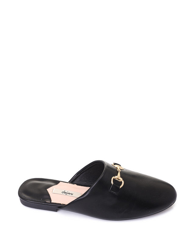 HOT-DJTX-042 Decorative Gold Buckle Mules