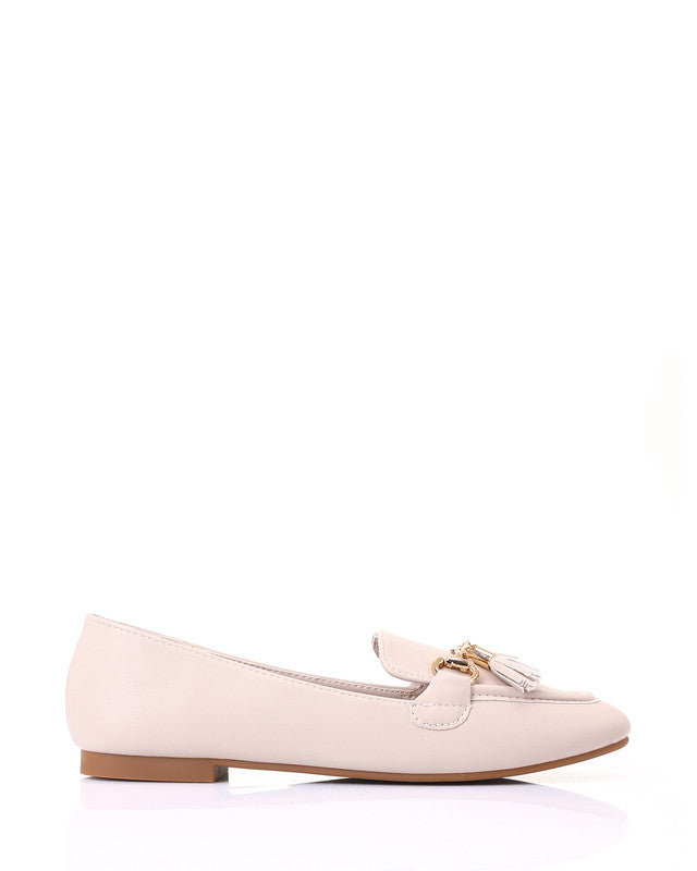 HOT-DJTX-044 Leather Slip On Flats