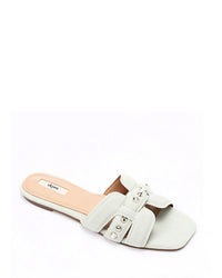 JSP-DJTF-002 Studed Leather Flat Slipper