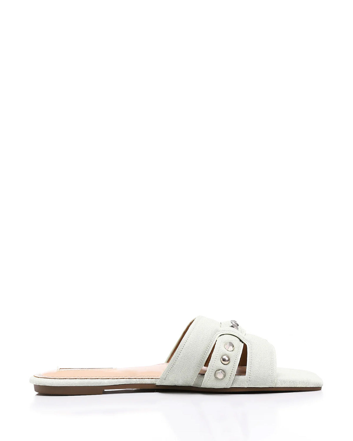 JSP-DJTF-002 Studed Leather Flat Slipper