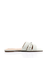JSP-DJTF-002 Studed Leather Flat Slipper