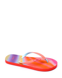 TIM-DJTH-001 Tie Dye Pattern Rubber Flip Flop
