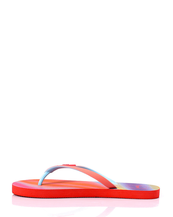 TIM-DJTH-001 Tie Dye Pattern Rubber Flip Flop