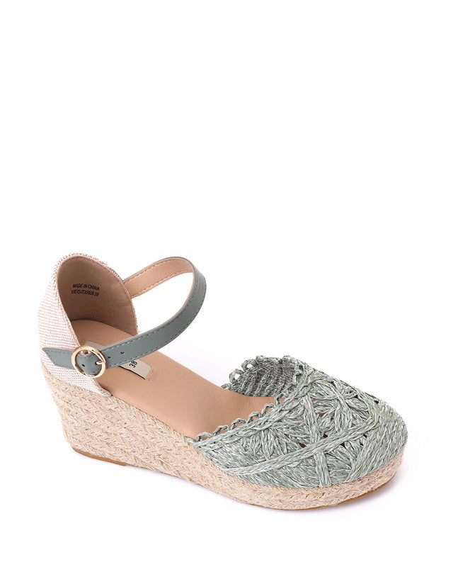 XIE-DJTX-008 Straw Comfy Wedge Sandal