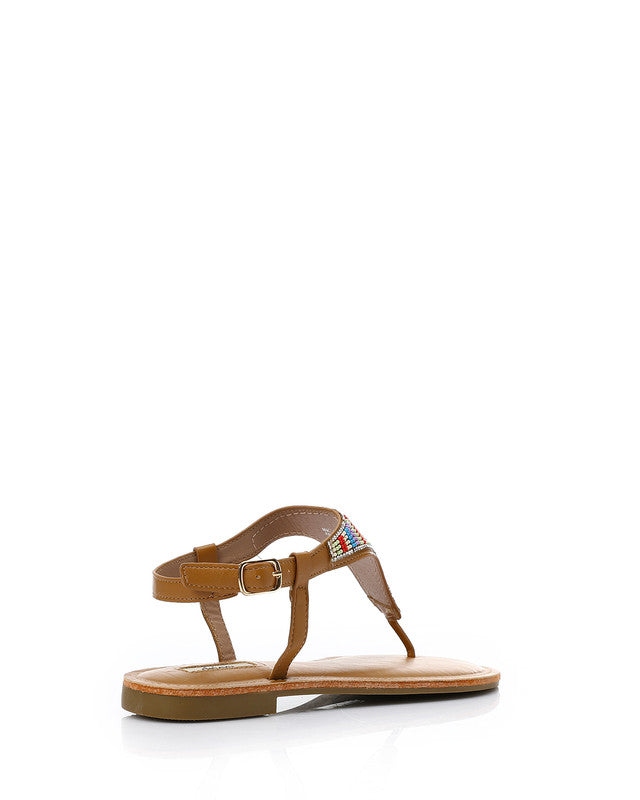 FAN-DJTV-006 Buckle Closure Embellished Sandal