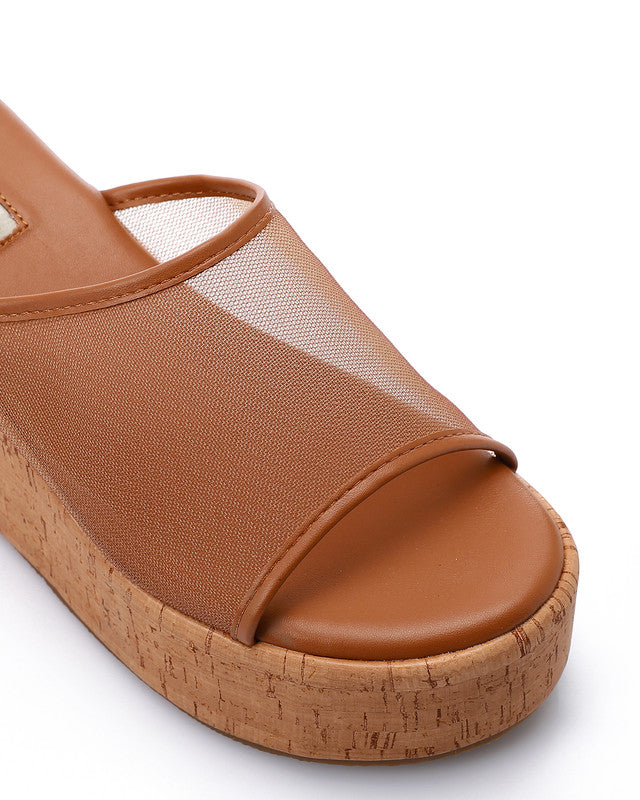 FAN-DJTV-008 Midnight Breeze Wedge Slipper