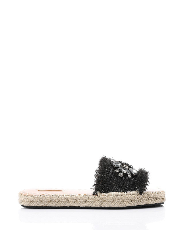 FAN-DJTV-014 Crystal Fringe Espadrille