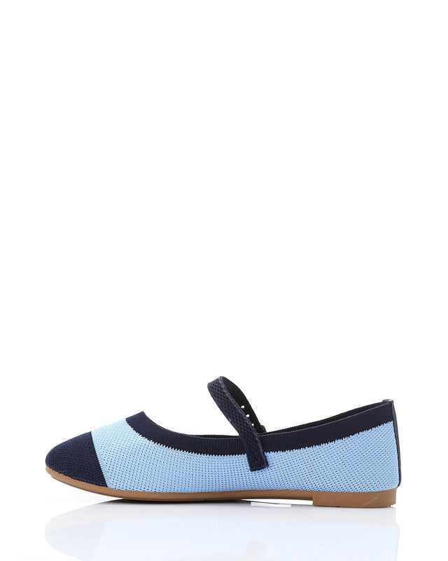 FAN-DJTV-023 Oval Toe Shap Textile Flat Shoes
