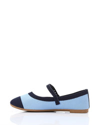 FAN-DJTV-023 Oval Toe Shap Textile Flat Shoes