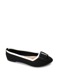 FAN-DJTV-024 Ribbed Textile Flat Shoes