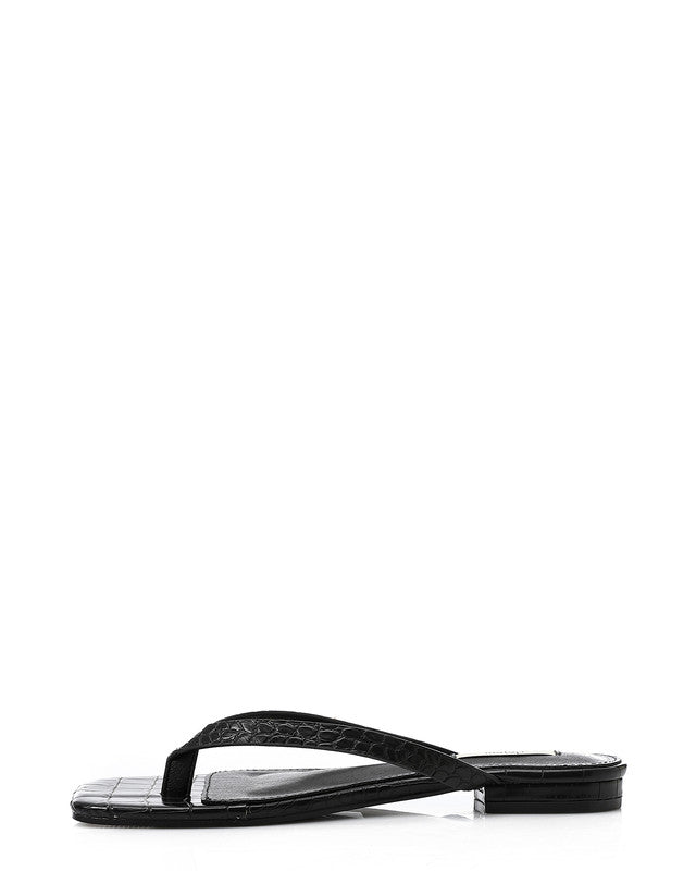 FAN-DJTX-004 Thong Leather Flip Flop