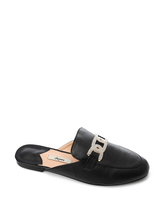 FAN-DJTX-010 Flat Leather Mule