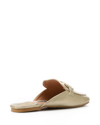 FAN-DJTX-010 Flat Leather Mule