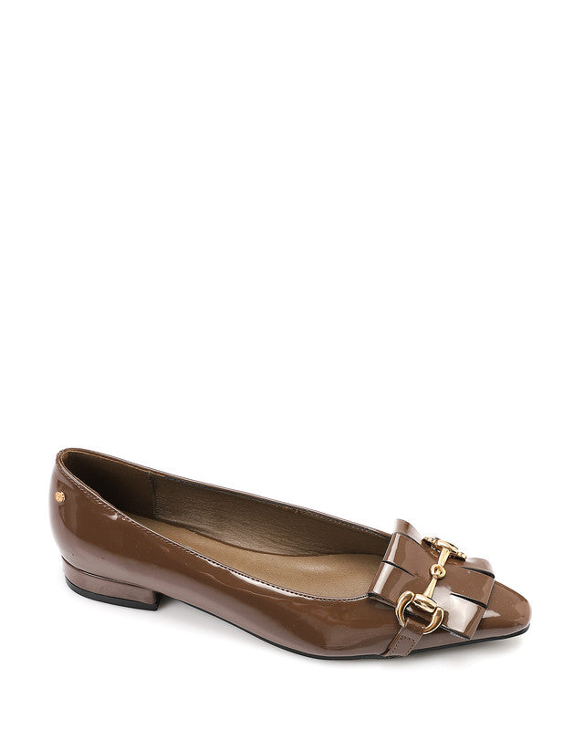 FAN-DVTX-003  Leather Slip On Ballerina