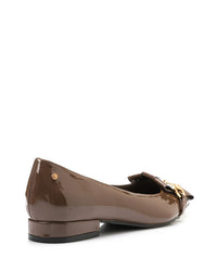 FAN-DVTX-003  Leather Slip On Ballerina