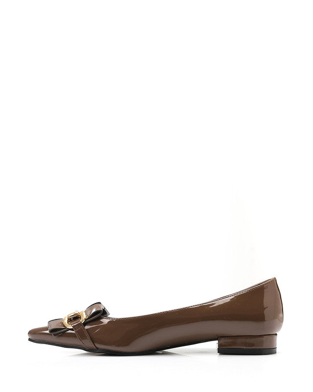 FAN-DVTX-003  Leather Slip On Ballerina