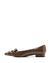 FAN-DVTX-003  Leather Slip On Ballerina