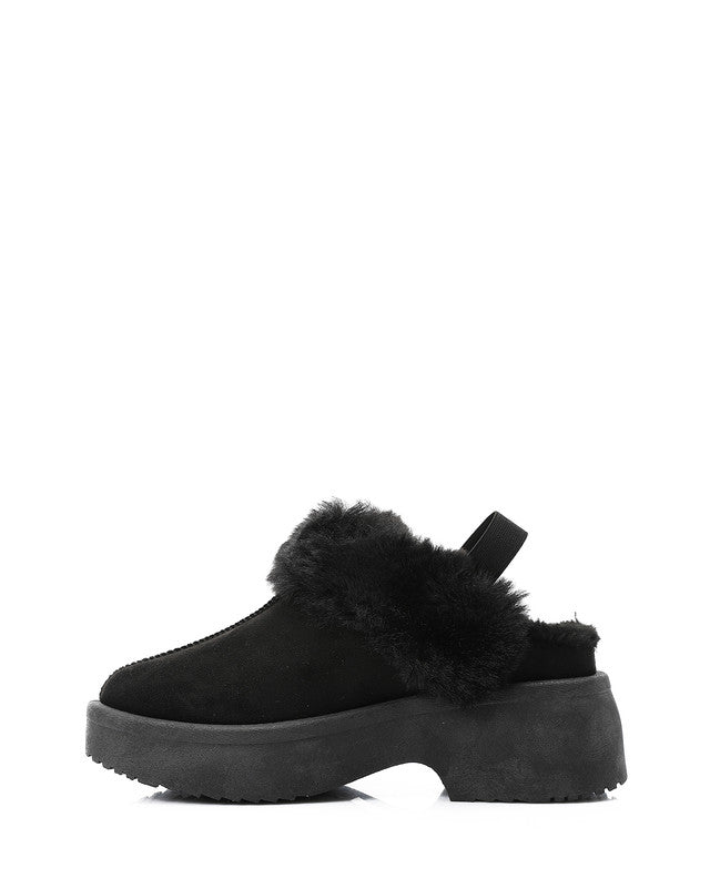 GER-DVTX-004 Slip On Plain Suede Mules