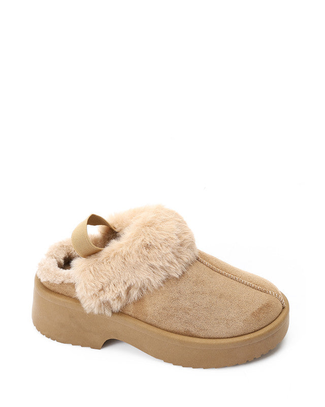 GER-DVTX-004 Slip On Plain Suede Mules