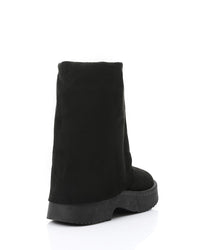 GER-DVTX-005 Suede Fold Mid Calf Boots