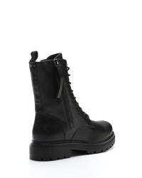 GER-DVTX-011 Textured Leather Combat Boots