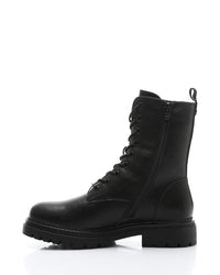 GER-DVTX-011 Textured Leather Combat Boots