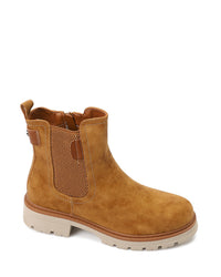 GER-DVTX-013 Rubber Leather Mid Calf Boots