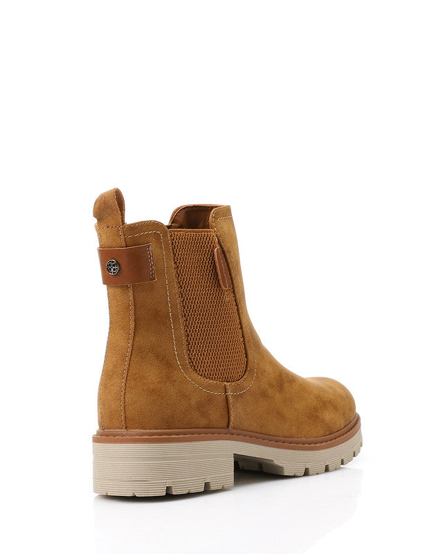 GER-DVTX-013 Rubber Leather Mid Calf Boots