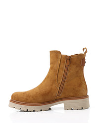 GER-DVTX-013 Rubber Leather Mid Calf Boots