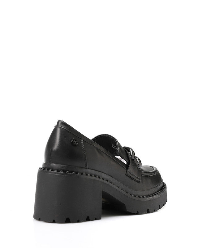 GER-DVTX-014 Heeled Leather Loafer