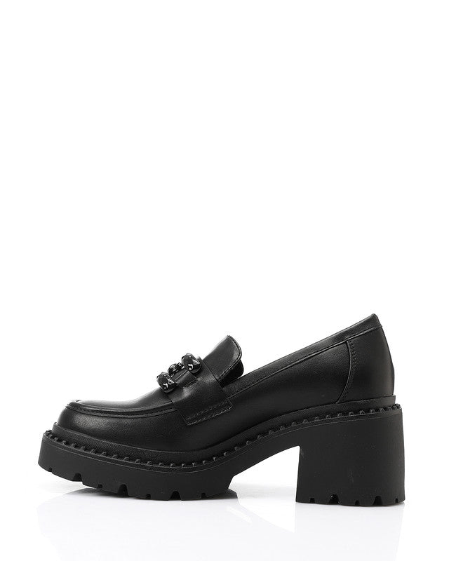 GER-DVTX-014 Heeled Leather Loafer