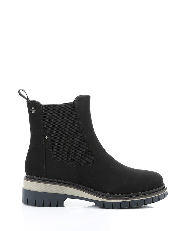GER-DVTX-016 Round Toe Suede Ankle Boots