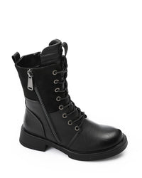 GER-DVTX-021 Lace Up Zipped Combat Boots