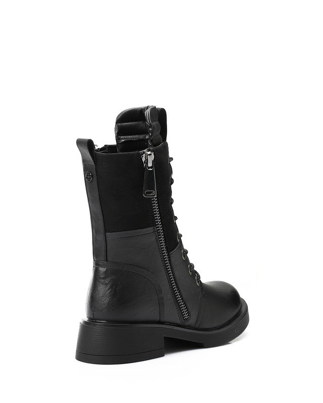 GER-DVTX-021 Lace Up Zipped Combat Boots