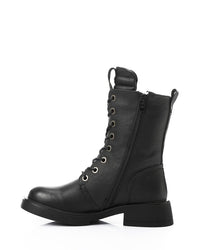 GER-DVTX-021 Lace Up Zipped Combat Boots